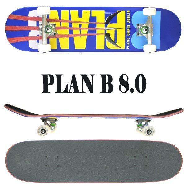 PLAN B/プランビー コンプリートスケートボード/スケボー JOSLIN TEAM OG 8.0x31.85 RED COMPLETE SK8 [返品、交換不可]