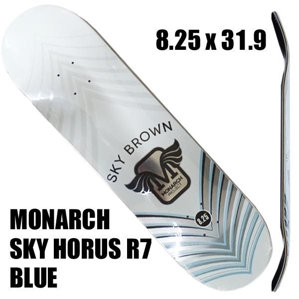 MONARCH PROJECT/モナークプロジェクト SKY HORUS BLUE 8.25x31.9 DECK スカイブラウン シグネーチャー[返品、交換不可]_画像2