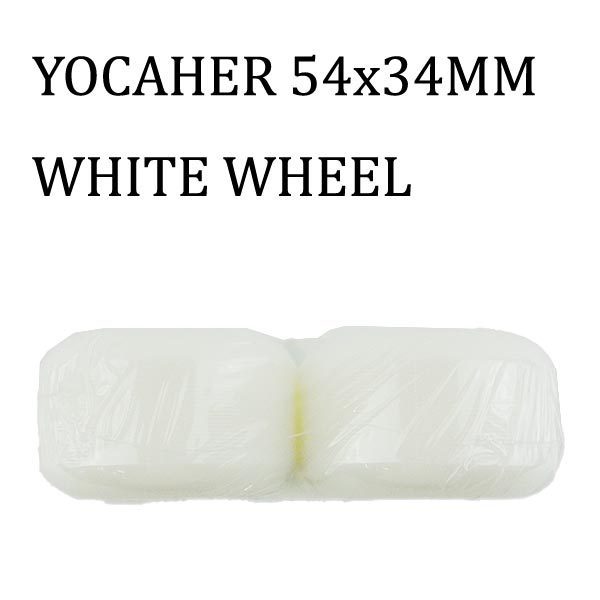YOCAHER BLANC WHEEL 54×34mm WHITE CONICAL skateboard WHEEL/ Wheel skateboard SK8 conical Shape [ returned goods, exchange is not possible ]