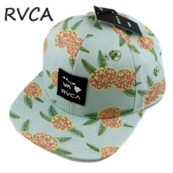 RVCA/ルーカ RVCA LUKE FLORAL SNAPBACK HAT GREEN TEA CAP/キャップ HAT/ハット 帽子 日よけ GNT[返品、交換不可]_画像1