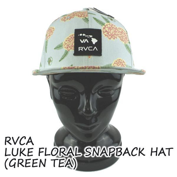 RVCA/ルーカ RVCA LUKE FLORAL SNAPBACK HAT GREEN TEA CAP/キャップ HAT/ハット 帽子 日よけ GNT[返品、交換不可]_画像2