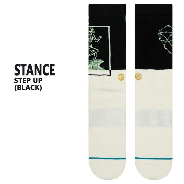 STANCE/スタンス STEP UP BLACK SOCK スケーターソックス 男性靴下 メンズ ソックス Lsize_画像2
