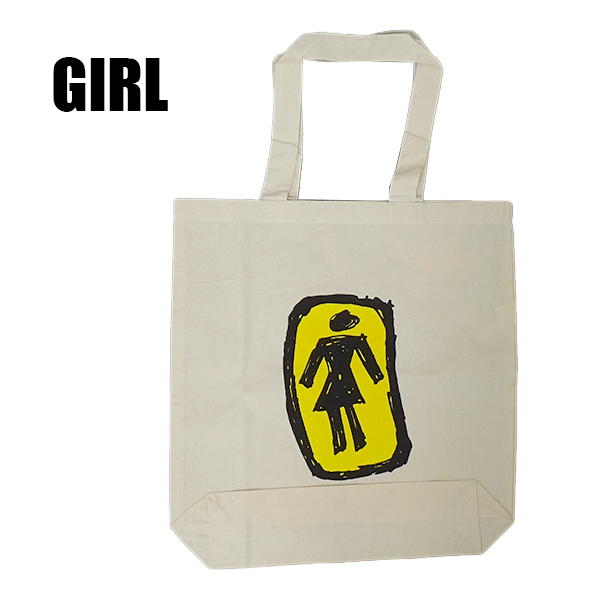GIRL/ガール SKETCHY CANVAS TOTE BAG NATURAL トートバッグ 鞄 手提げ[返品、交換不可]_画像1