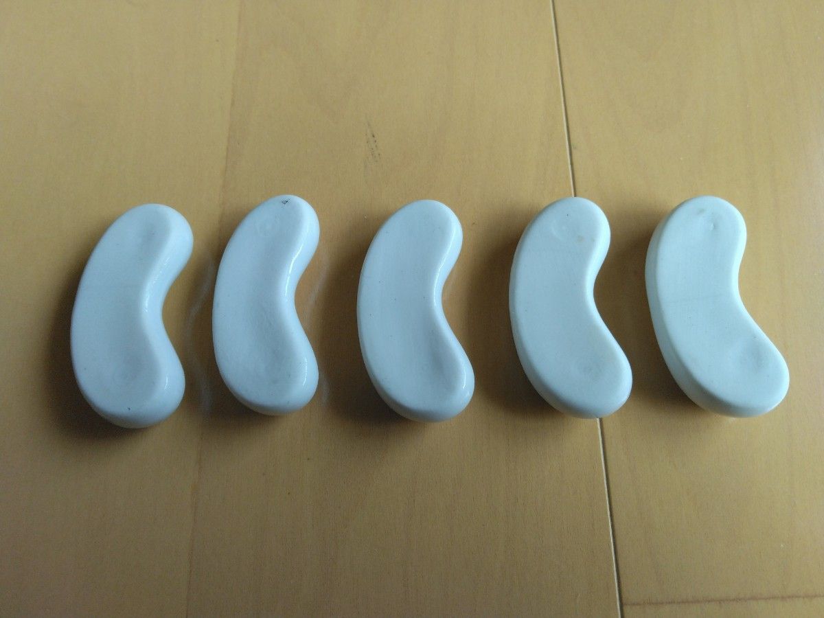 箸置き　箸おき　５個セット　陶磁器　カトラリー　白　ホワイト　シンプル　JAL 