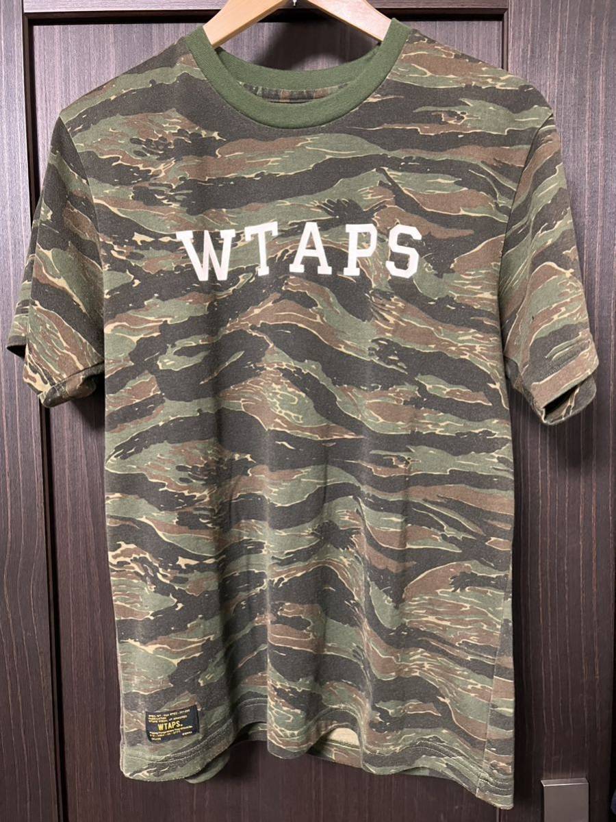 wtaps logo Tシャツ　ダブルタップス　タイガー　カモ　ロゴ　迷彩_画像1