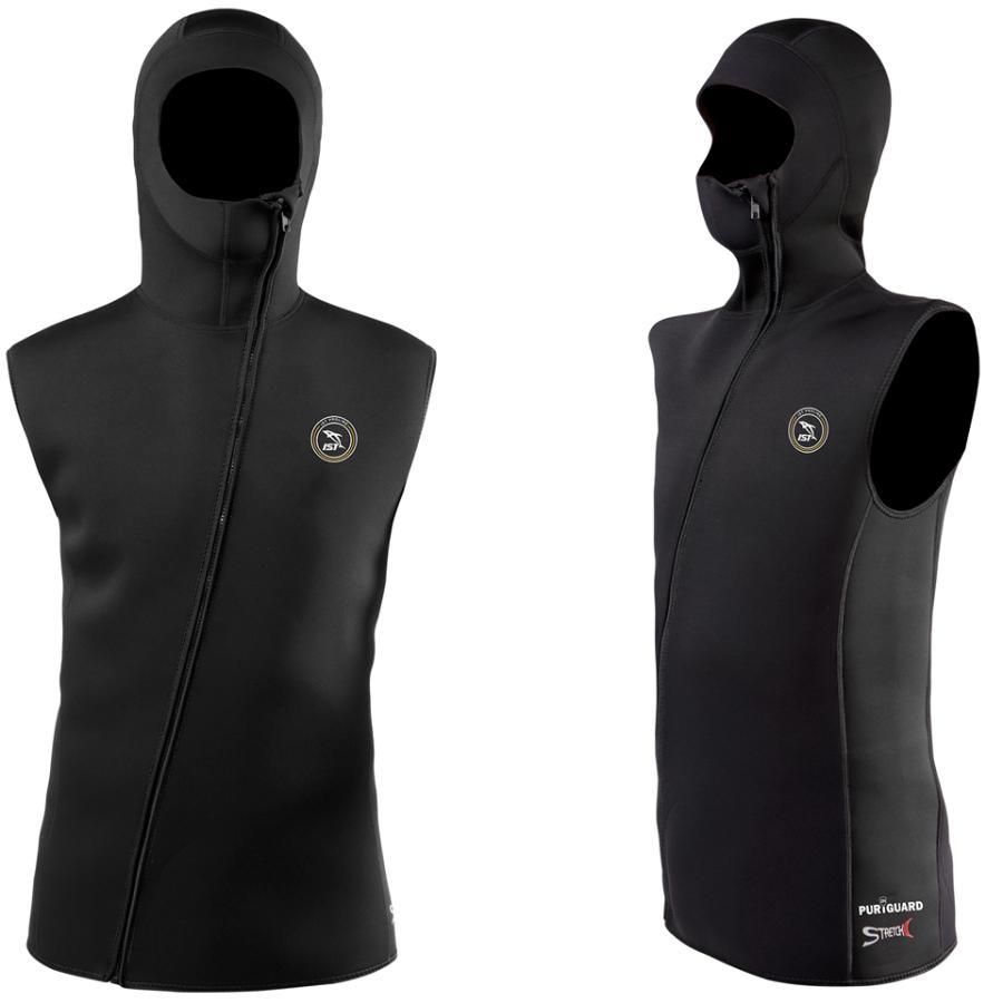 2.5ｍｍ フードベスト HOODED VEST ジャケット フロントファスナー PURiGUARD ウェットスーツ ウエットスーツ ダイビング 防寒 IST フード_画像3