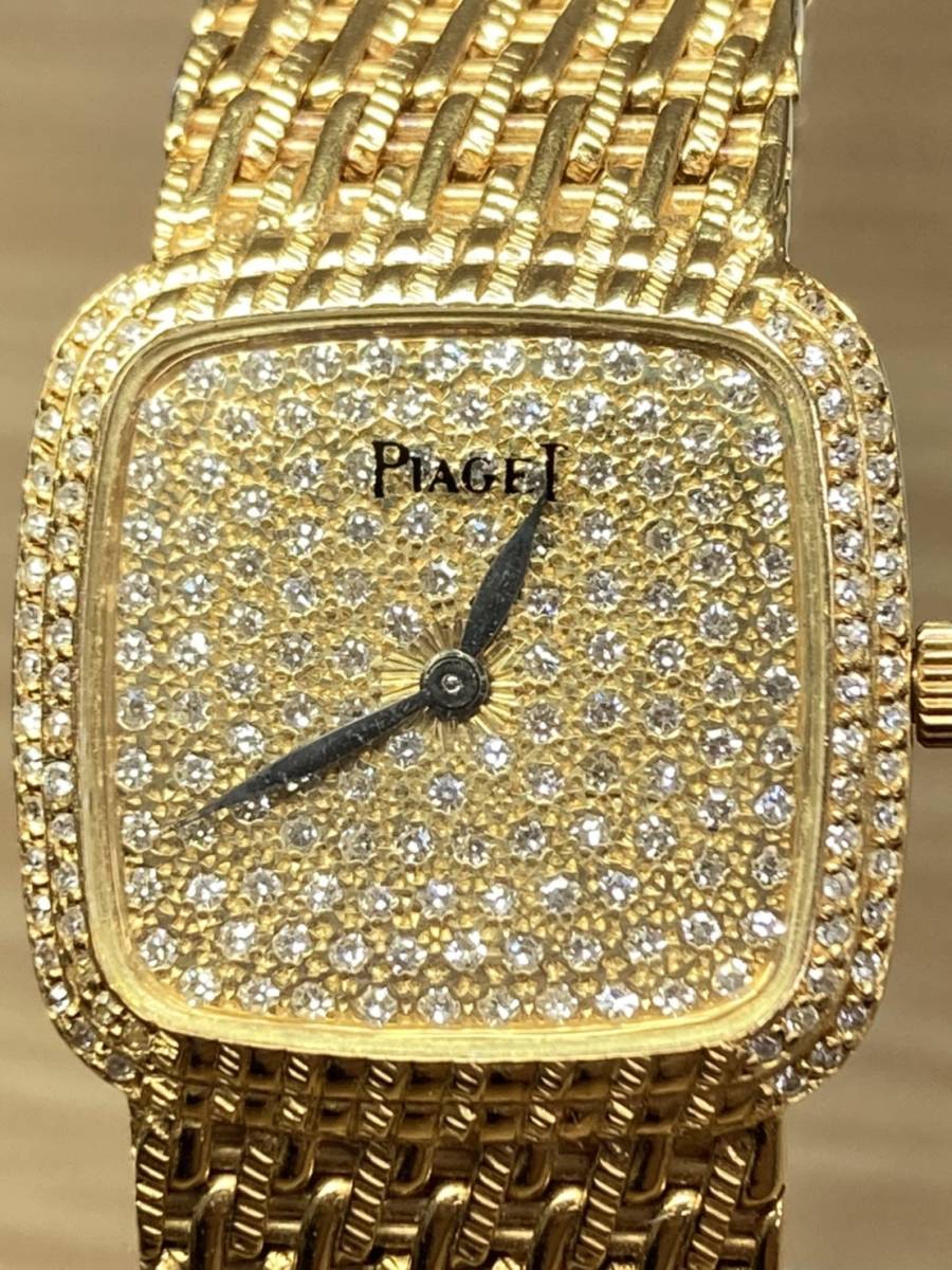 入荷予定 展示品 稼働美品 PIAGET ピアジェ 裏ブタシール有 金無垢
