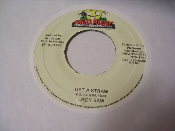 ●Reggae 45●LADY SAW/ GET A STRAW_画像1