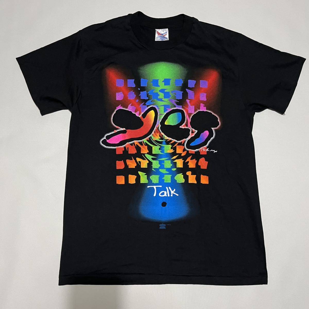 【レア】1994 Yes Talk World Tour Tシャツ 90s Peter Max / バンT ヴィンテージ アート 企業 80s USA製 バンド HANES