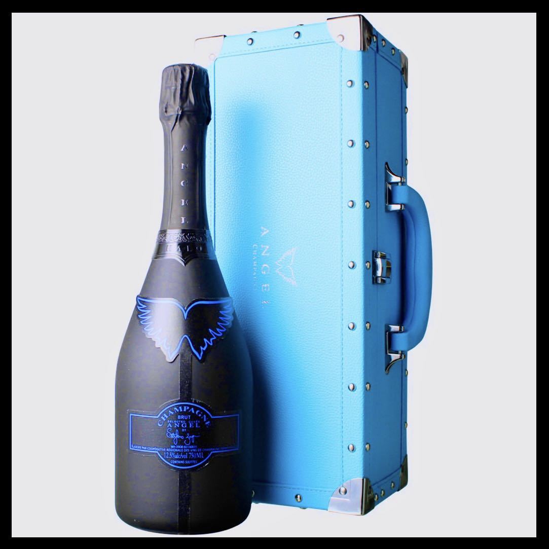 ANGEL CHAMPAGNE NV Brut HALO Blue エンジェル シャンパン ヘイロー ブルー 12.5度 750ml 専用ケース  フルボディ 金賞