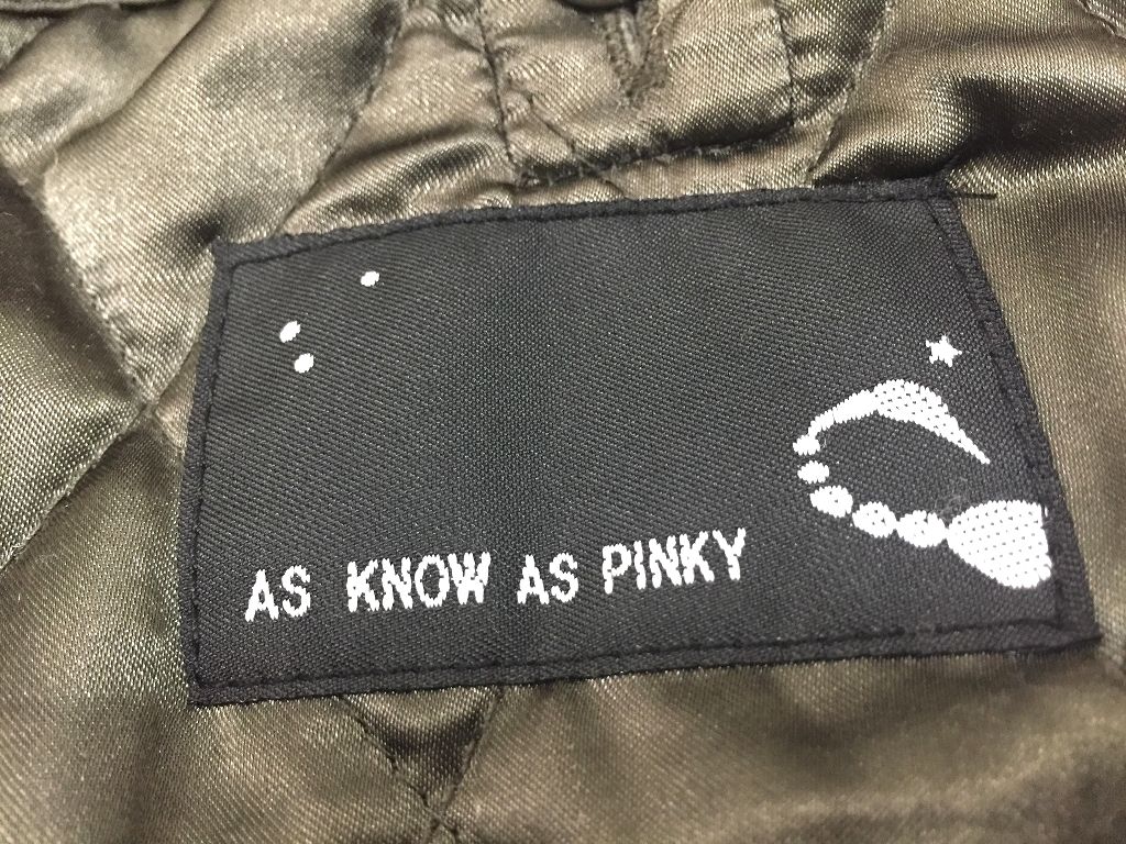 AS KNOW AS PINKY Mod's Coat military coat lady's khaki liner attaching hood As Know As Pinky military ①