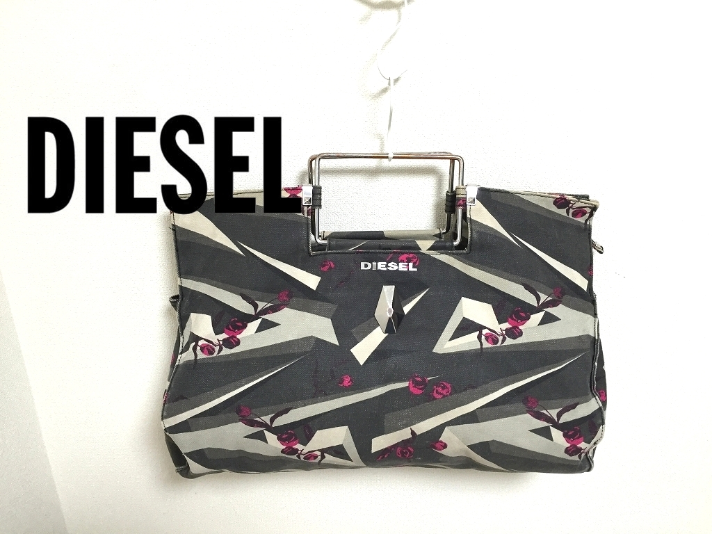 DIESEL canvas cloth bag cloth diesel bag TRAINER ROCK ④ DIESEL canvas cloth bag cloth diesel bag TRAINER ROCK ④