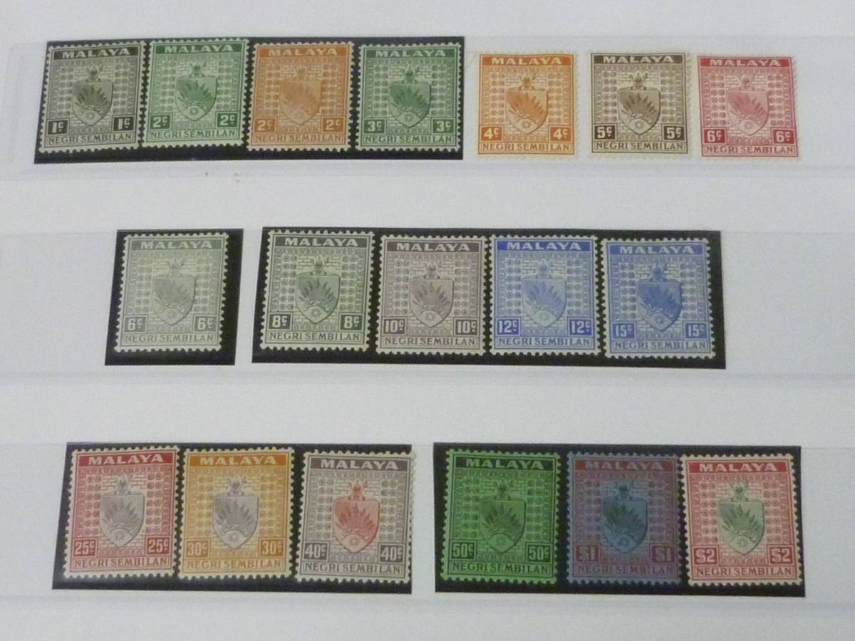 23　A　№81　マラヤ切手　NEGRI　1891-1941年　SC#1-34の内　計30種　未使用OH・VF　【SC評価 $348】_画像3