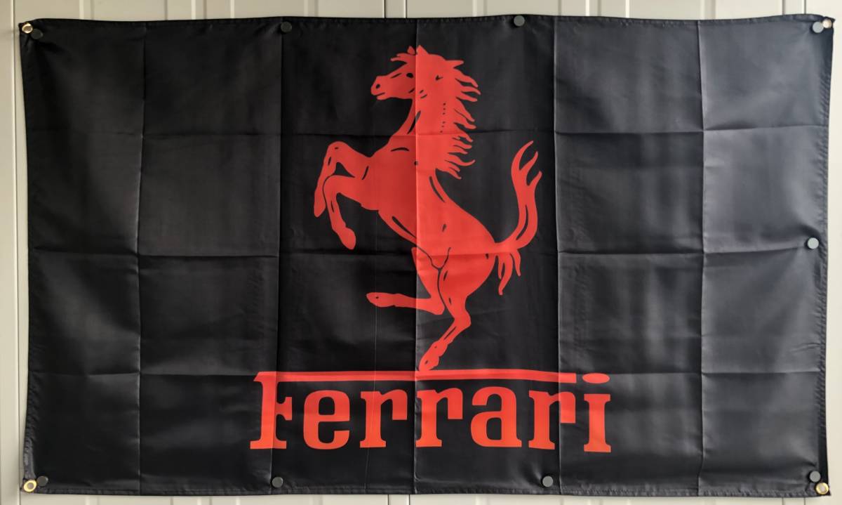 ★ガレージ装飾仕様★ F08 フェラーリ バナー 旗 看板 タペストリー フラッグ　ガレージ雑貨 FERRARI ポスター 帽子 ミニカー_画像3