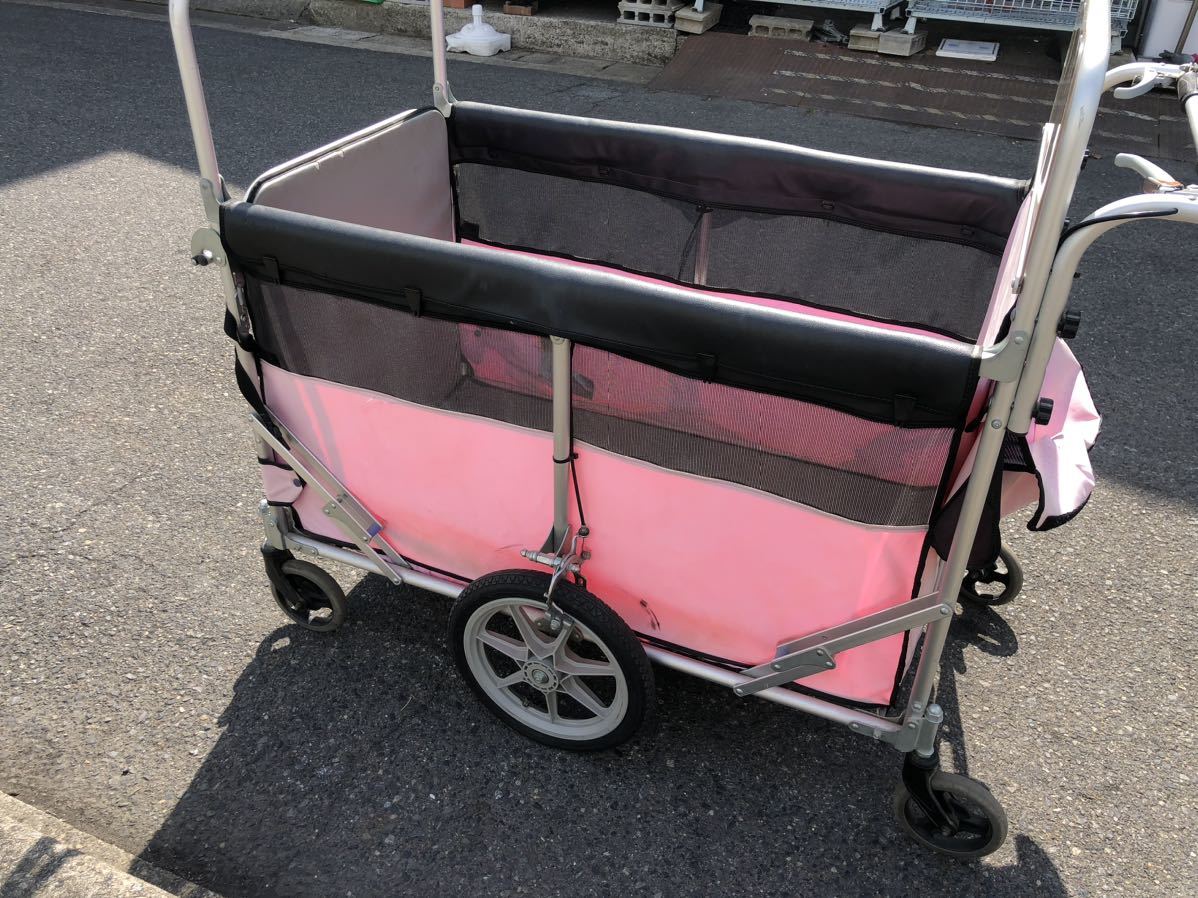 美品 五十畑工業 ミニバス 保育園 幼稚園 お散歩カート 4〜6人乗り