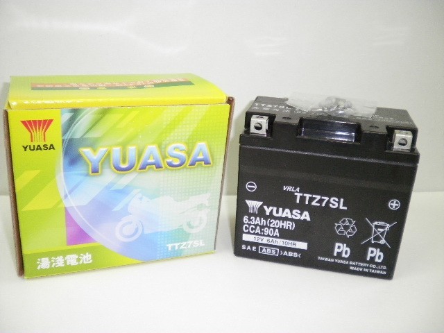 台湾 YUASA ユアサ TTZ7SL 互換 YTZ7S FTZ7S GT6B-3 FTZ5L-BS PTZ6V 初期充電済 即使用可能_画像2