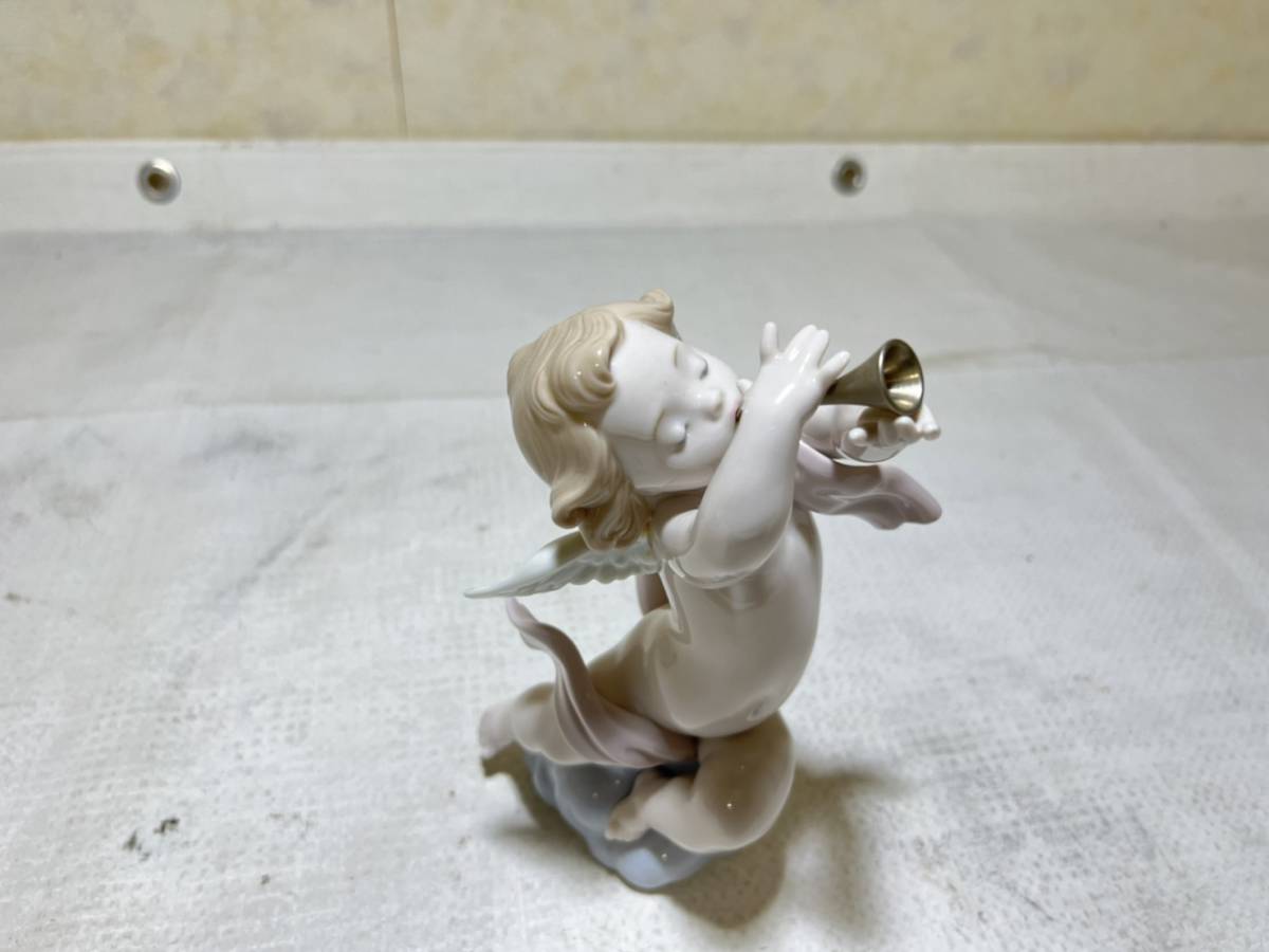 リヤドロ lladro 6837 天使のセレナーデ フィギュリン 置物 陶器人形 