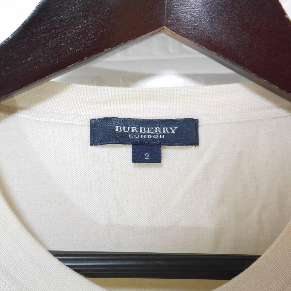 A613 ◇ BURBERRY LONDON | バーバリー カーディガン ベージュ系 中古 サイズ２の画像8