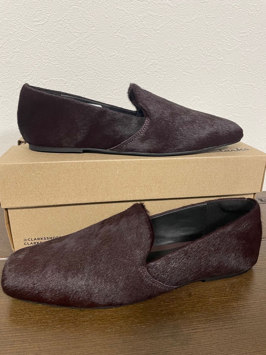 クラークス CLARKS フラットシューズ   レースアップ ローファー パンプス ドレスシューズ 本革 レザー 新品  25cm