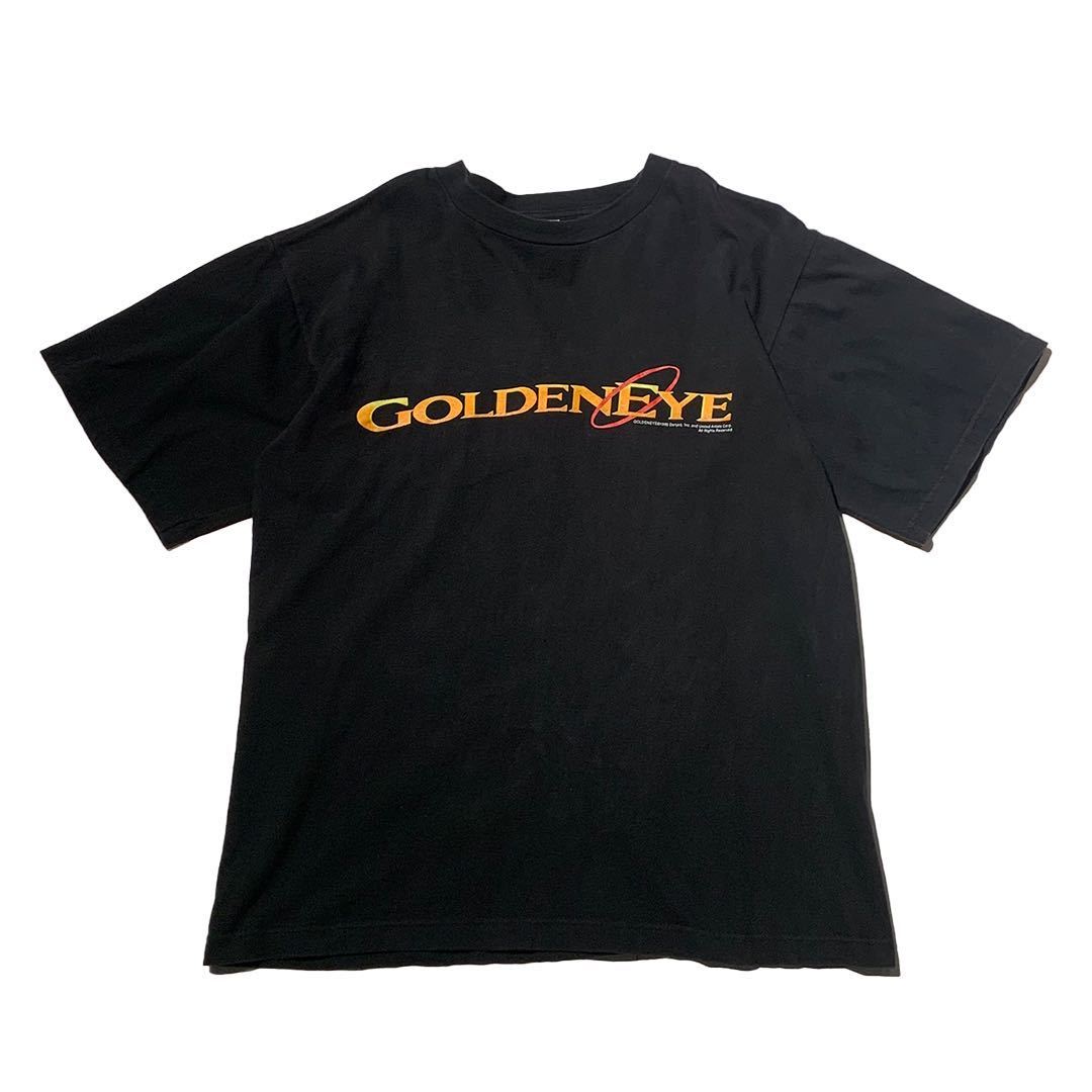 希少 90s ビンテージ Tam Champ 社製 GOLDENEYE プリントTシャツ 007 ゴールデンアイ ダブローセブン 1990年代