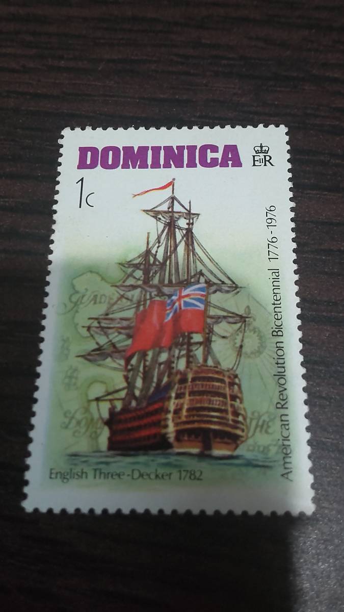 切手　ドミニカ　1c 