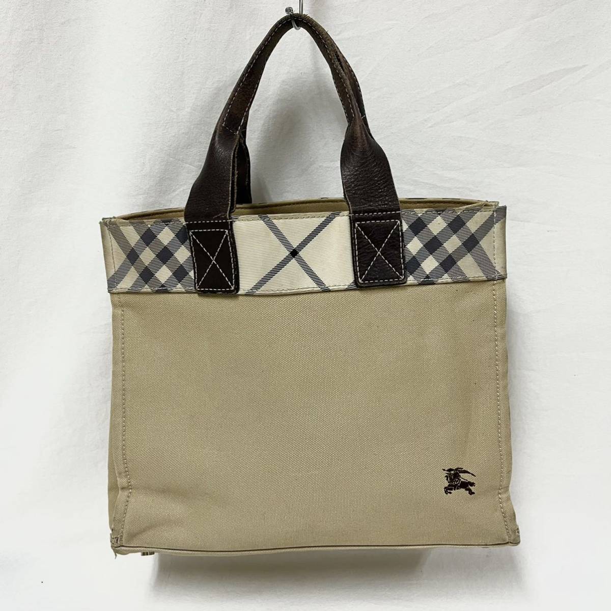 人気カラーの ブルーレーベル BURBERRY トートバッグ バーバリー札幌市