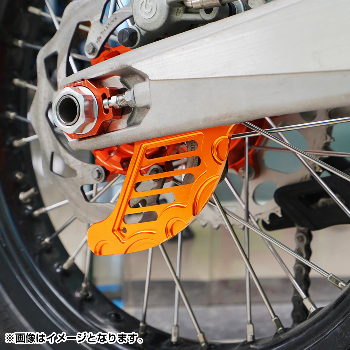 リア ブレーキ ディスク ガード KTM ハスクバーナ XCW XCF-W EXC EXC-F SX SXF XC XCF TPI 6days 125 250 300 400 450 530 黒_画像4