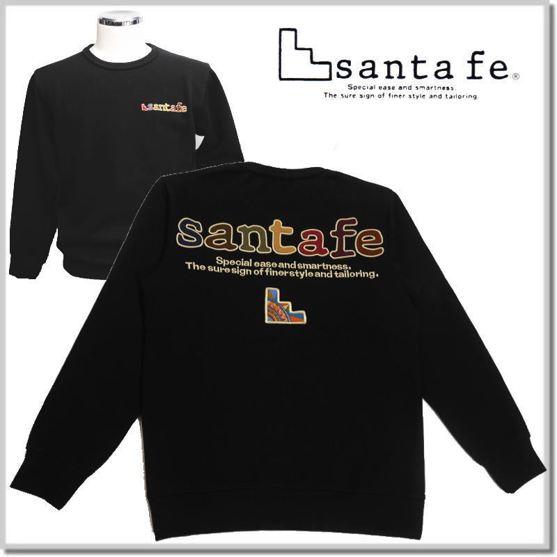 ファッションの サンタフェ santa fe W/F ロゴアップリケトレーナー