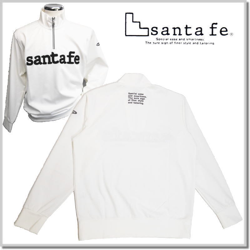 サンタフェ santa fe モクロディバスケットFロゴジップ 85413-01(WHITE)-48(L) カットソー