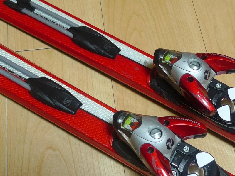 183cm フランス製 SALOMON サロモン Equipeaxe Series DR 150 スキー板 ビンディング スキー場へお届けもできます_画像3