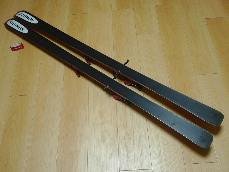 183cm フランス製 SALOMON サロモン Equipeaxe Series DR 150 スキー板 ビンディング スキー場へお届けもできます_画像9
