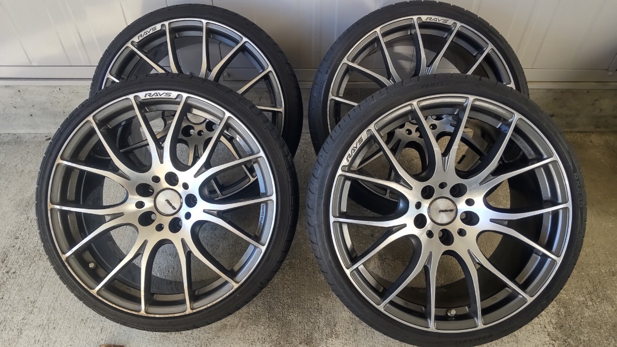 希少!RAYS HOMURA 2×7 レイズ ホムラ PCD120 前8.5j 後9.5j BMW 3