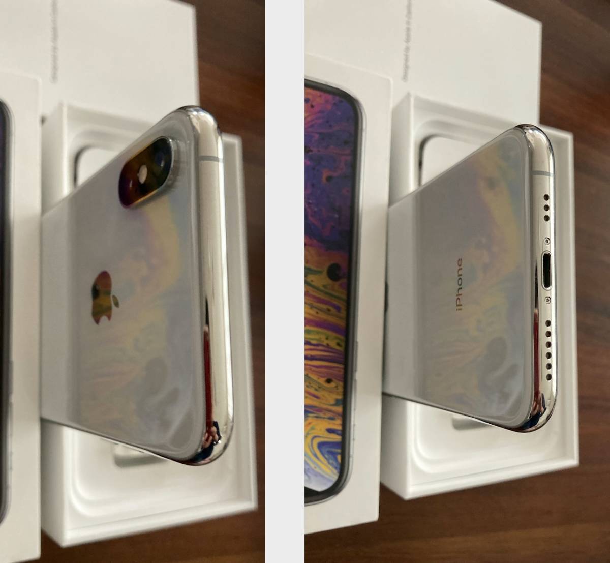 iPhone Xs シルバー 256GB SIMフリー 難ありジャンク MTE12J/A バッテリー最大容量88％ アクティベーションロック解除済 Appleの画像6