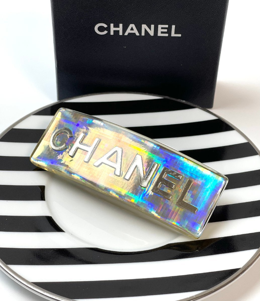 保管品◇本物◇CHANELシャネルホログラムマルチカラーヴィンテージ