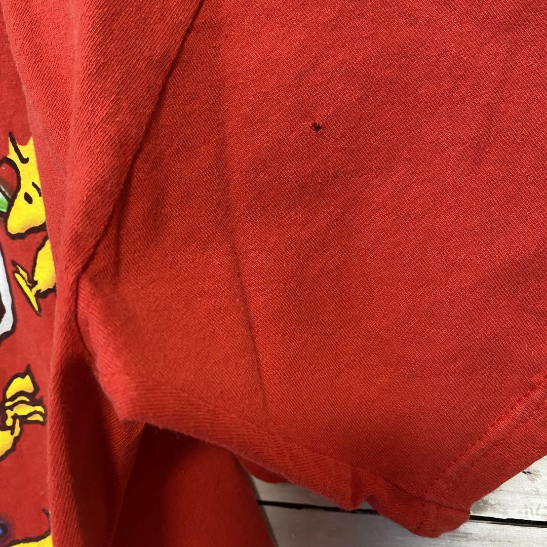 【入手困難】PEANUTS スヌーピー　Tシャツ　2XLサイズ　ビッグプリント　ゆったり　キャラクター　一点物　レア　半袖　映画　海外　輸入