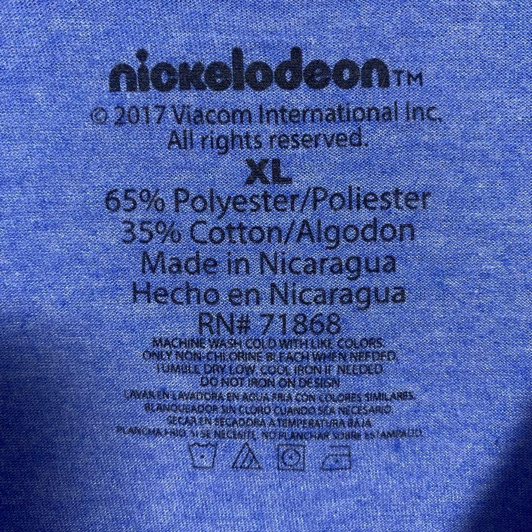 【入手困難】nickelodeon ニコロデオン Tシャツ XLサイズ　ビッグプリント　ゆったり　キャラクター　一点物　レア　半袖　海外　輸入_画像6