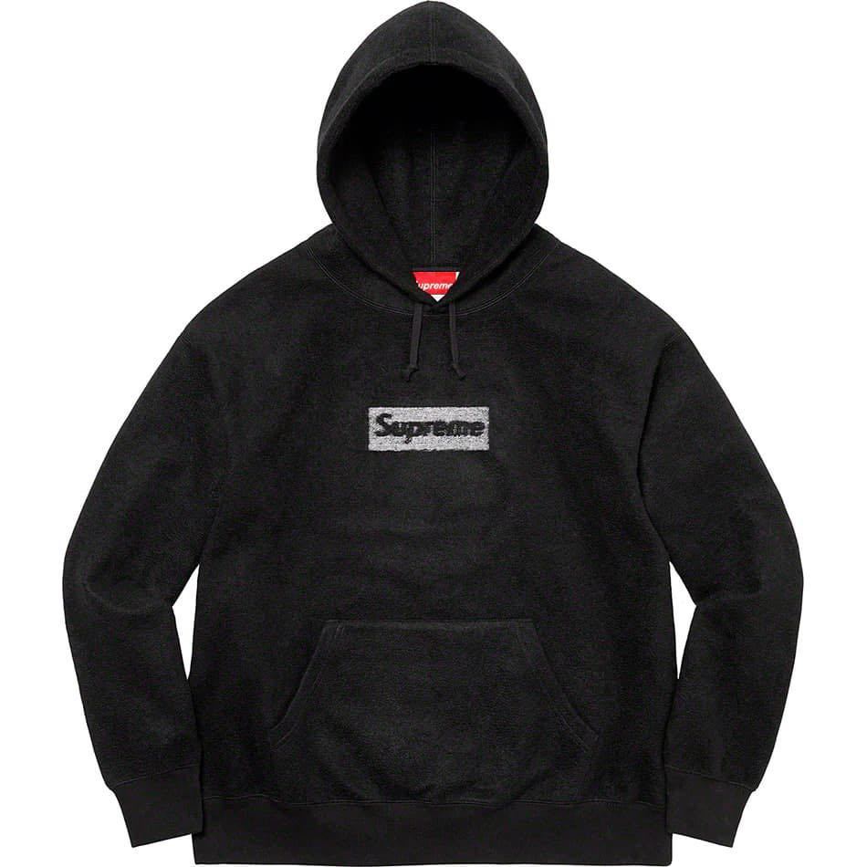 送料無料 L 黒 Supreme Inside Out Box Logo Hooded Sweatshirt Black