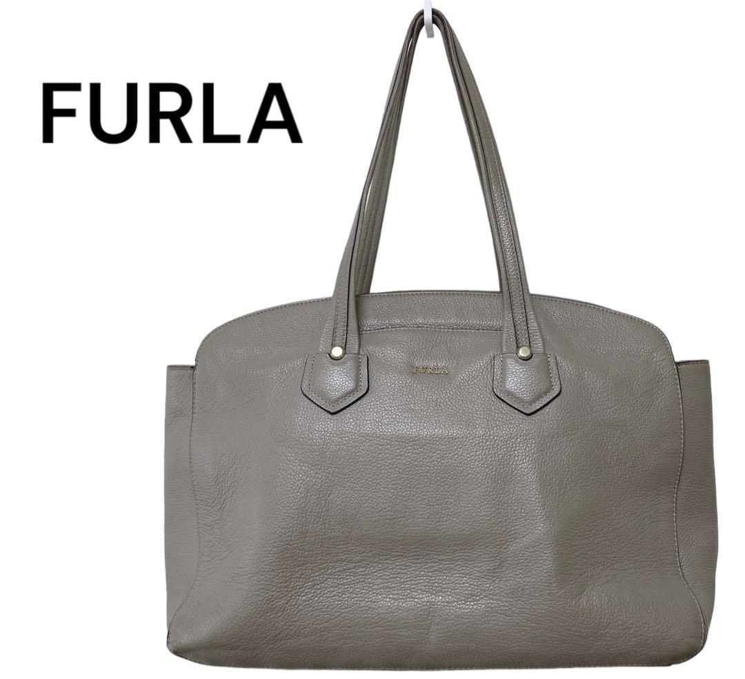 2022年ファッション福袋 ジャダ FURLA トートバッグ グレージュ レザー