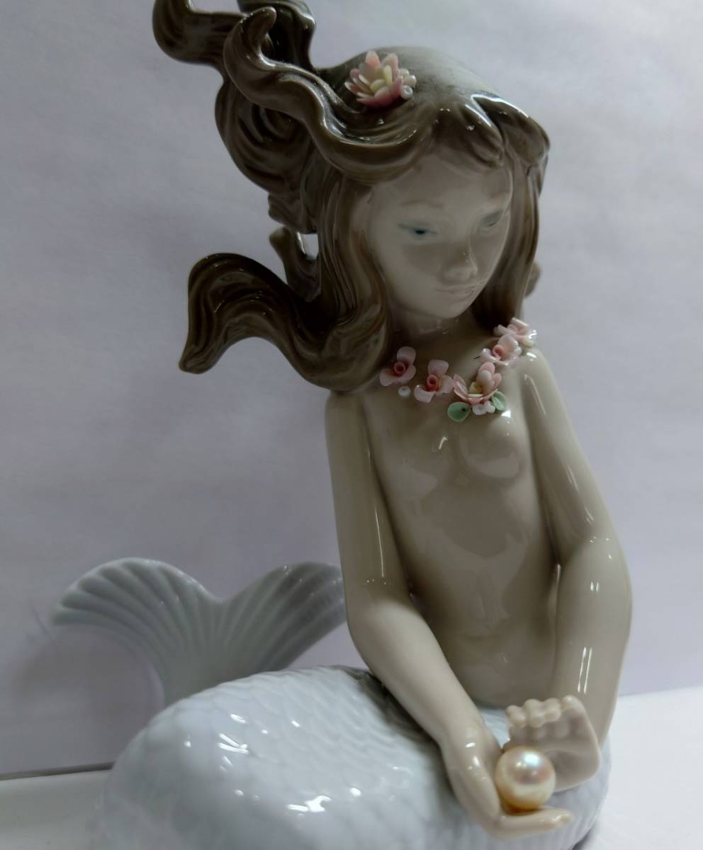 Y-35884N LLADRO リヤドロ 人魚 ミラージュ 陶磁器 人形 保管品 人魚の
