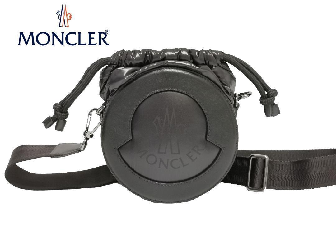 定価10.7万 新品 MONCLER モンクレール Groupie クロスボディー ショルダーバッグ ハンドバッグ 鞄 ダウン 黒 バッグ メンズ レディース