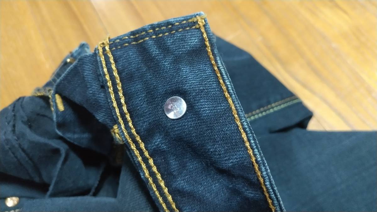 Levis リーバイス 570 ストレート フィット カラー ブラック デニム パンツ ジーパン ジーンズ ローライズ レディース モデル 売切 27 28_画像9