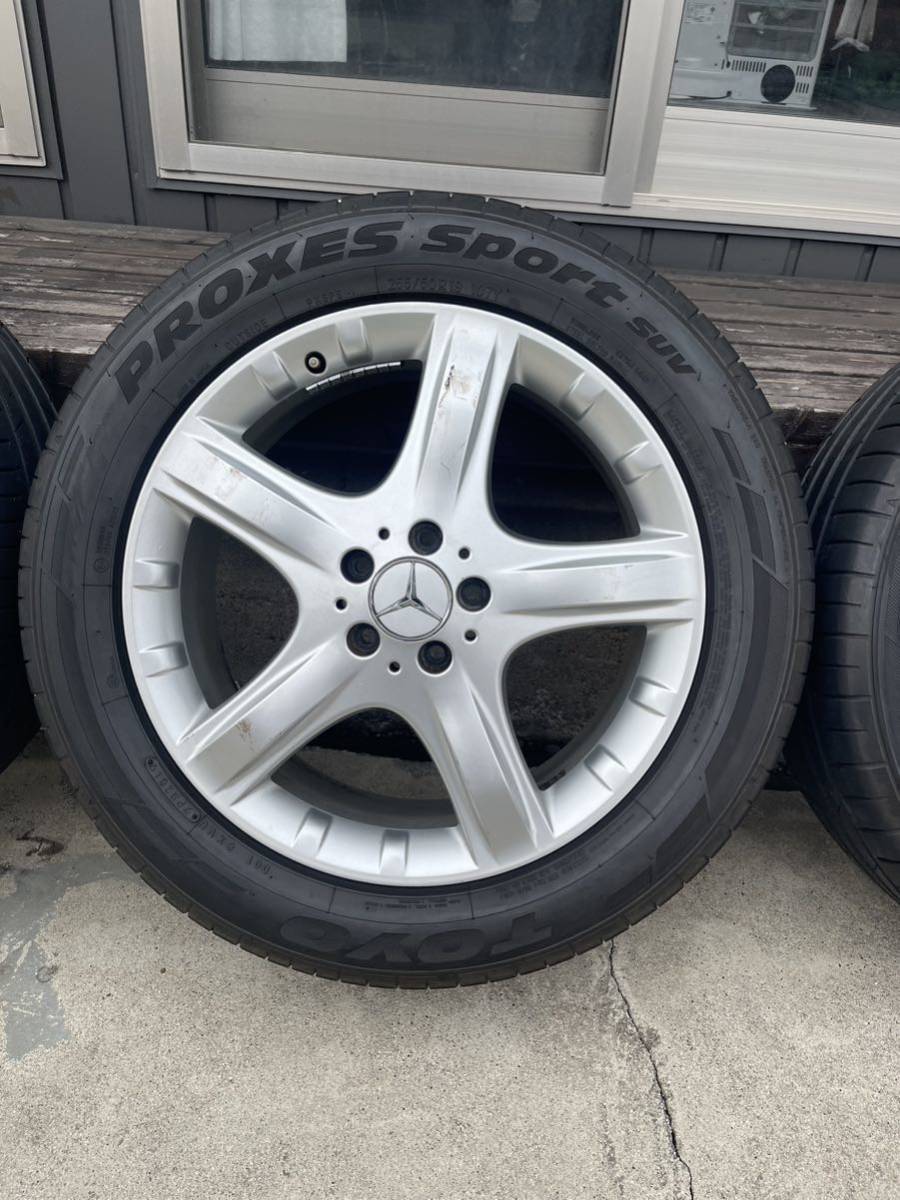 ホイール　ベンズ　8j×19h2 et67 pcd 5×112 19インチ　タイヤ　255/50r19 107y トヨタイヤ　純正アルミ 純正ホイール_画像4