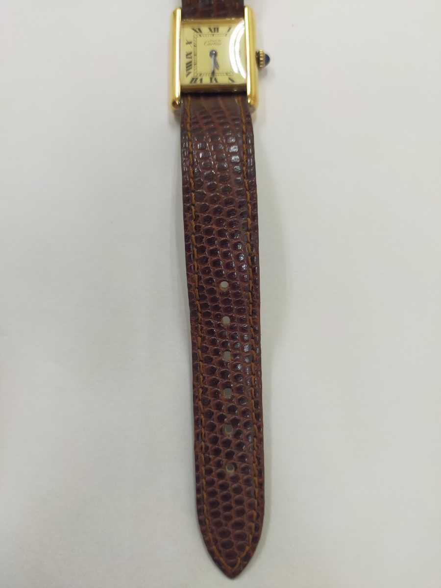 カルティエ Cartier 手巻き マスト　ヴェルメイユ　腕時計　レディース - 4