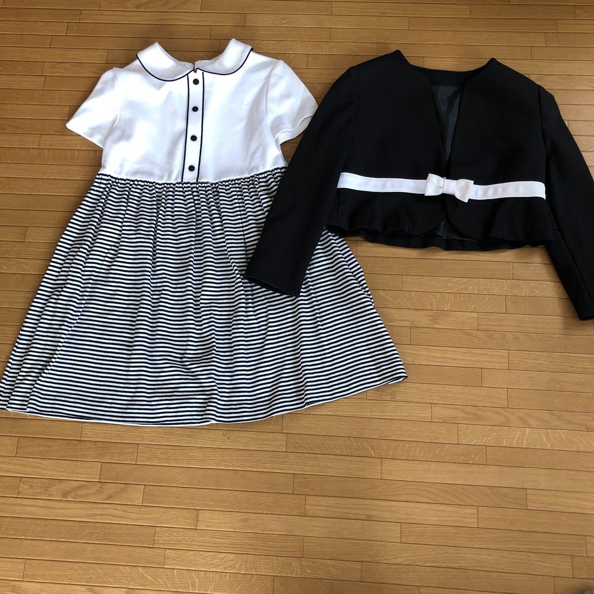ELLE girl 130 size formal One-piece go in . type graduation ceremony presentation short sleeves One-piece .. type 1 times use . beautiful goods L piano The Seven-Five-Three Festival 