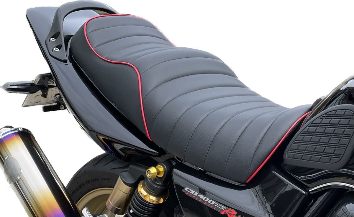 赤パイピング 新品 ベース付 アンコ抜き タックロールシート ホンダ