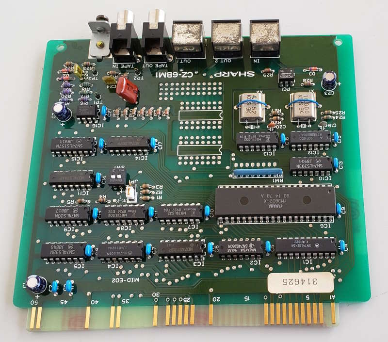 シリアルシール付 X68000 CZ-6BM1 純正 MIDI + 変換ケーブル 動作確認