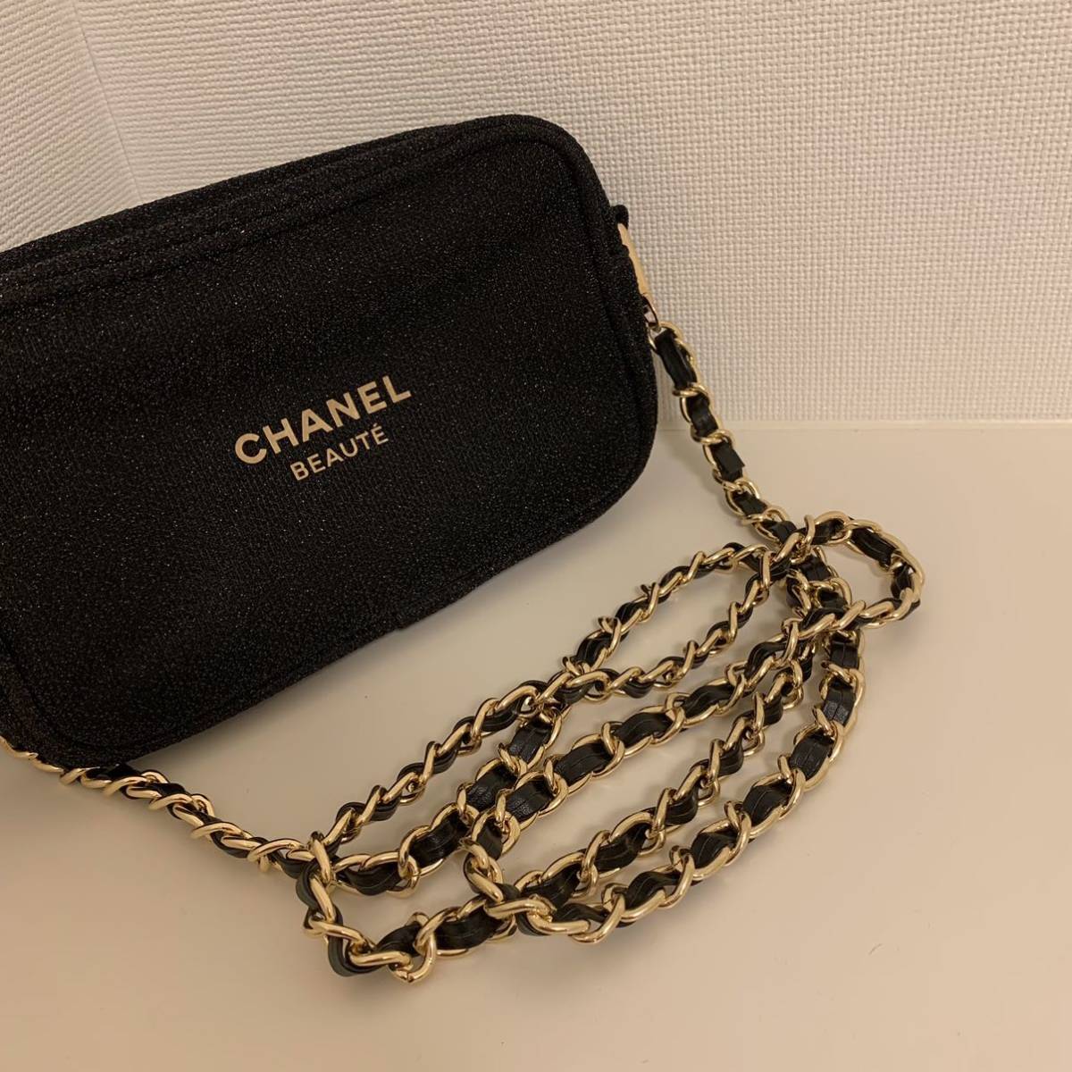 CHANEL ノベルティ ポーチ ラメ入り javawebmedia.com