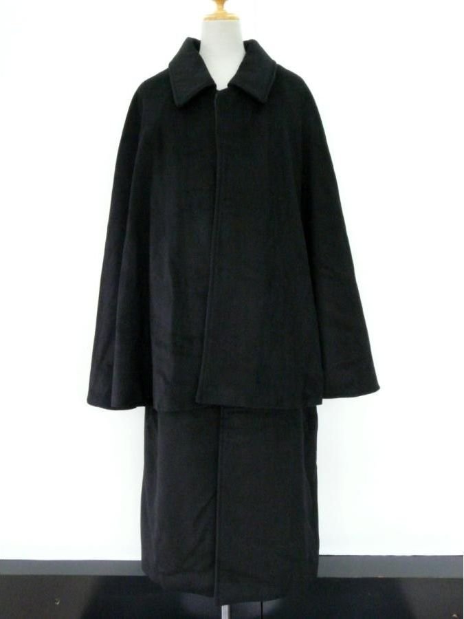 和装コート トンビコート 男性用 ウール混 黒 L 022 - 0