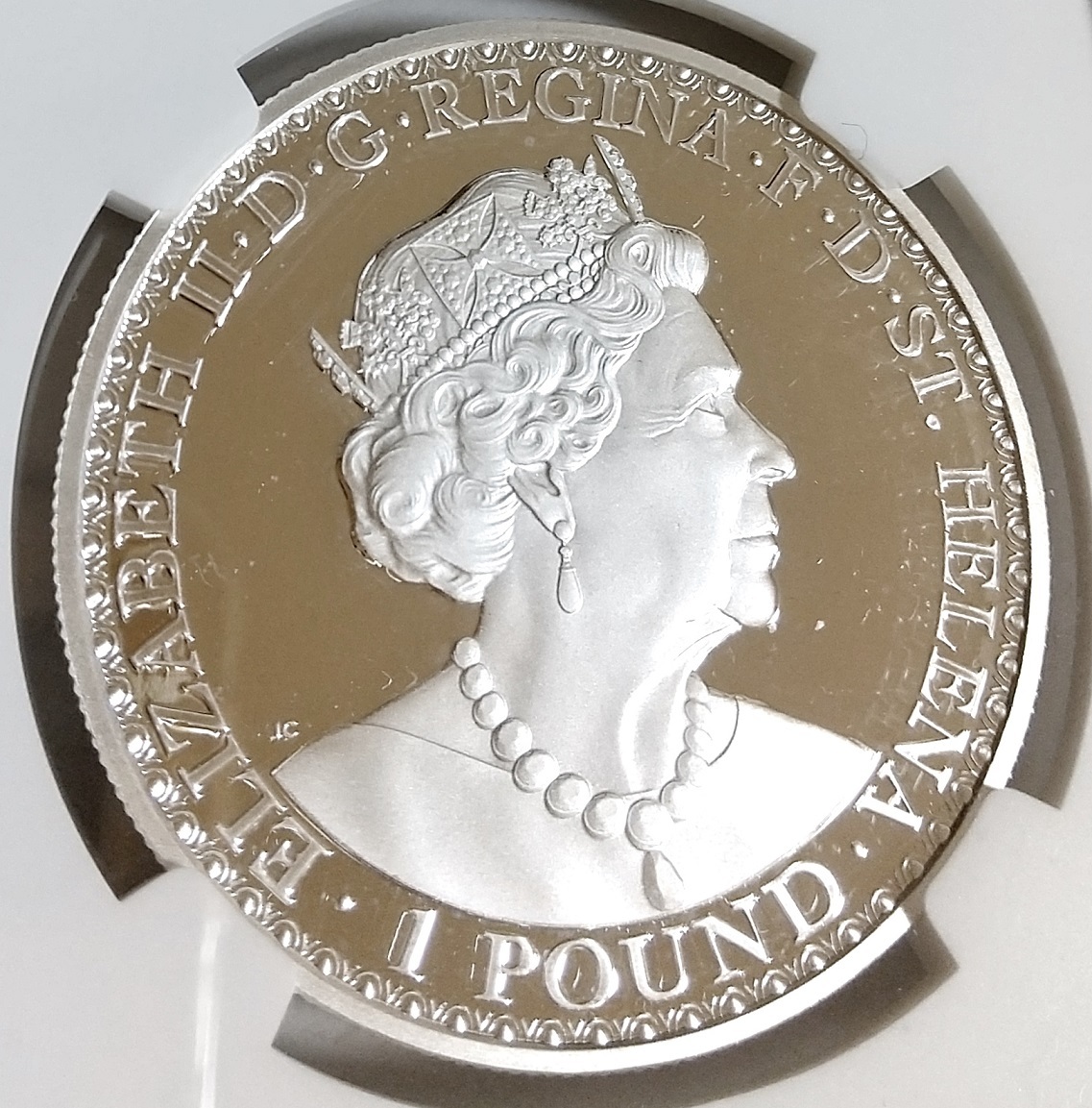 2021年 セントヘレナ ウナとライオン 1ポンド 1オンス 1oz プルーフ銀貨 NGC PF69 UC First Releases マスターピースコレクション イギリス_画像7