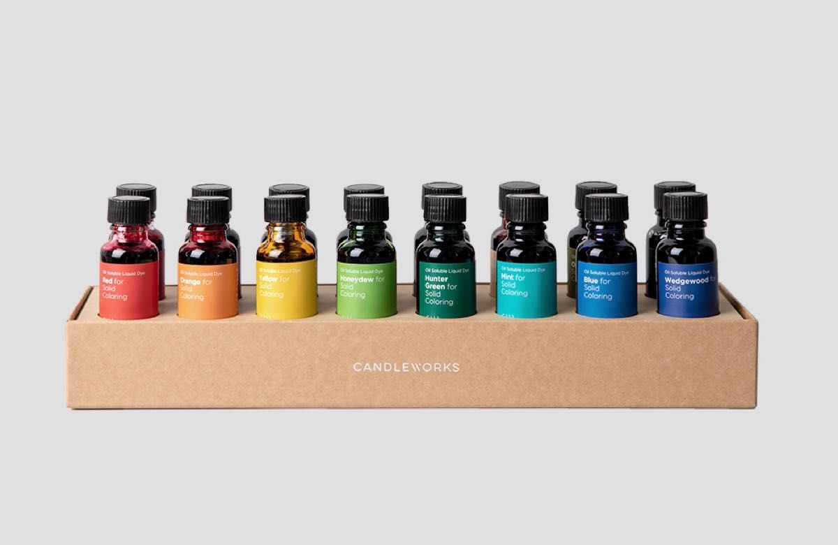 candle works キャンドルワークス 液体 染料 箱付き 16色セット | www
